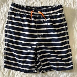 GAP Kids Blue and White Board Shorts Nautical Stripes